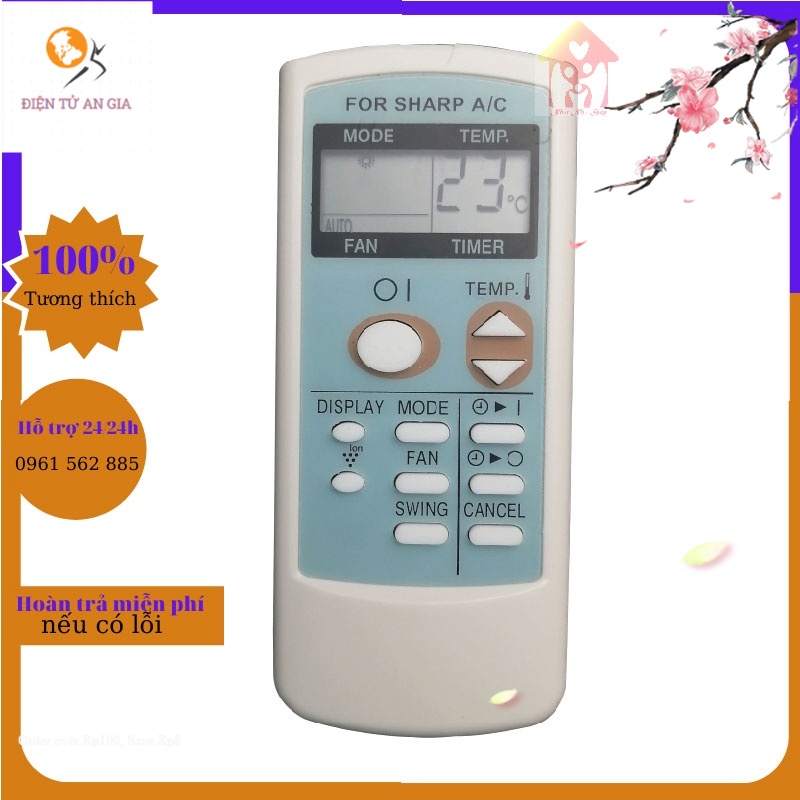 Điều khiển điều hòa Sharp 1 chiều -Remote máy lạnh Sharp _