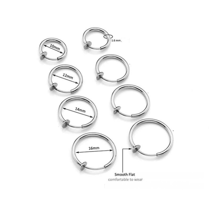 [HCM]Bông tai titan xỏ tai xỏ mũi không cần bấm lỗ - Cam kết 1 đổi 1 nếu đen và gỉ sét