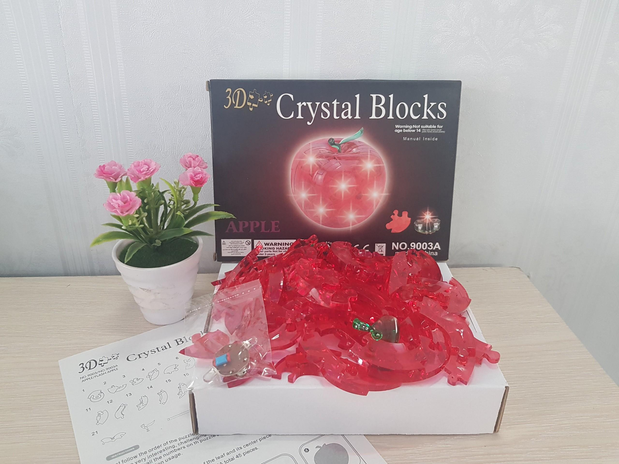 Xếp hình 3D Crystal Puzzle hình Quả táo