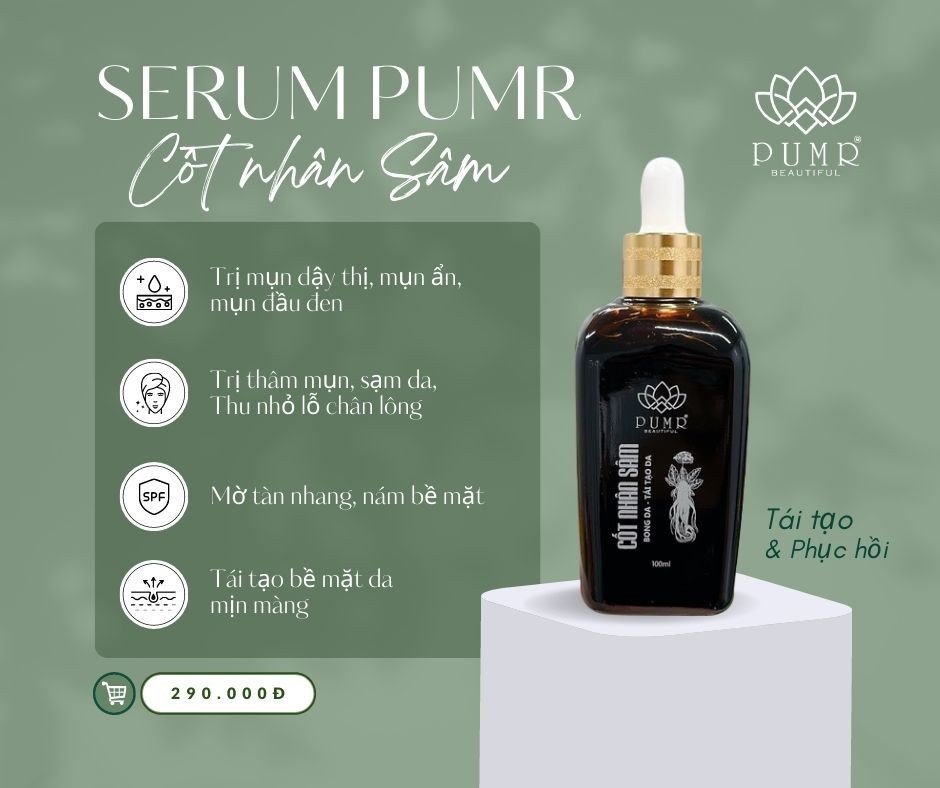 Cốt nhân sâm tái tạo da Pumr
