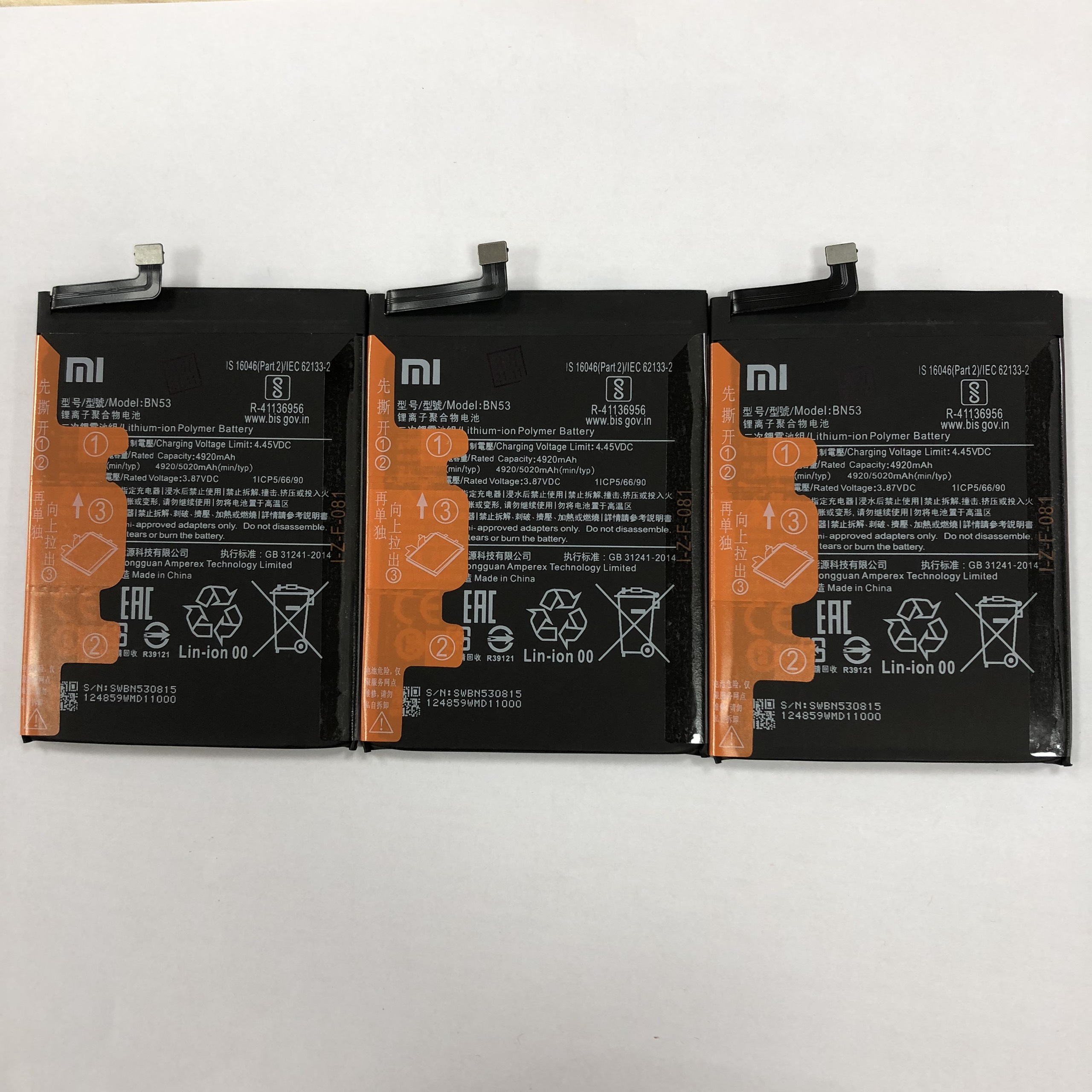 Pin xiaomi redmi note 9 pro bn53