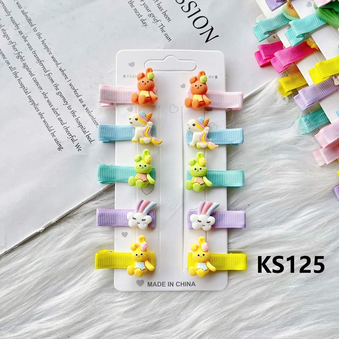Kẹp Tóc Gắn Charm. Phụ Kiện Tóc Xinh Xắn Cho Bé Gái
