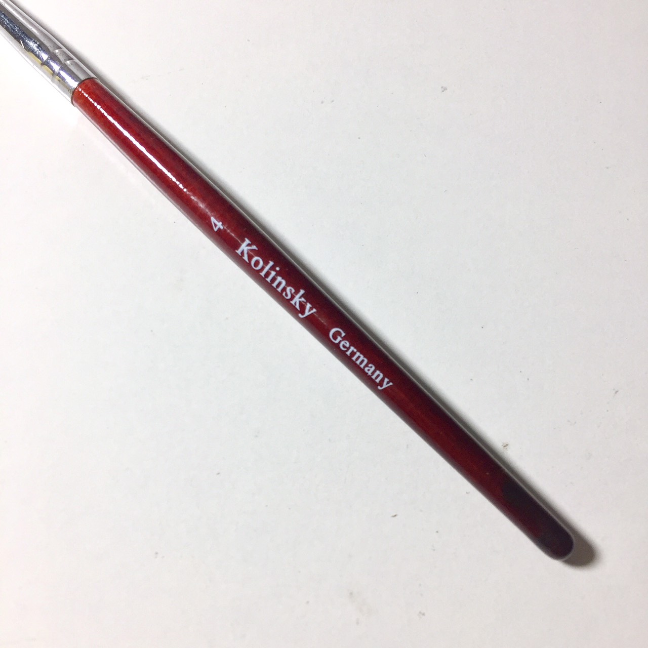 Cọ kolinsky germany số 4 cán gỗ chăm sóc trang trí móng làm nail