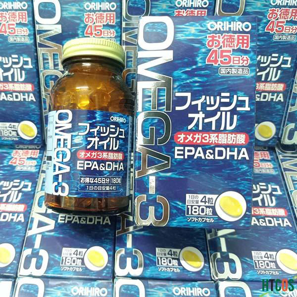 [HCM]Dầu cá Omega 3 DHA/EPA ORIHIRO hộp 180v