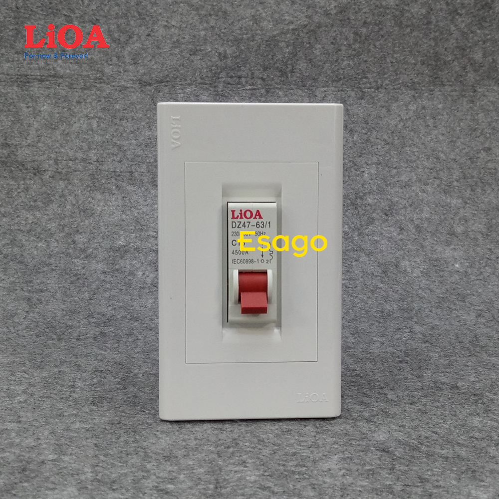 [HCM]Mặt cầu dao đơn MCB LiOA