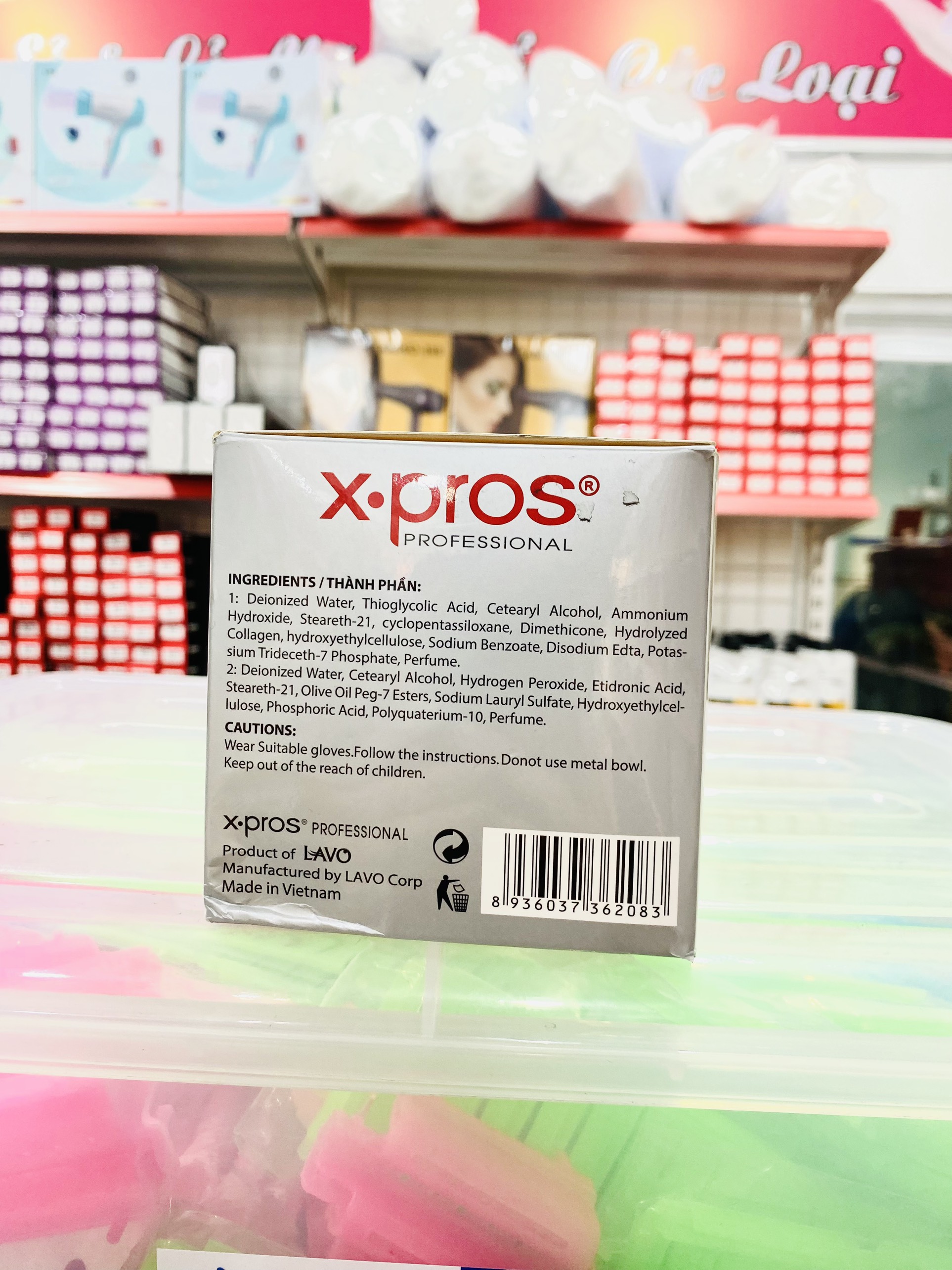 Hộp thuốc duỗi tóc X-PROS 500ML