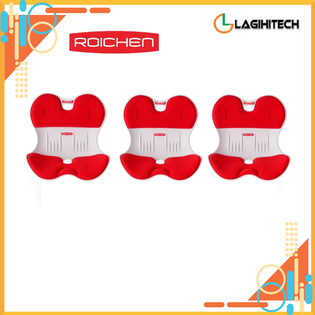 *LAGIHITECH* Combo 3 Ghế Chỉnh Dáng Ngồi Đúng Roichen Hàn Quốc Dùng Cho Nam,Nữ,Trẻ em Bảo Hành 1 Năm - Hàng Chính Hãng