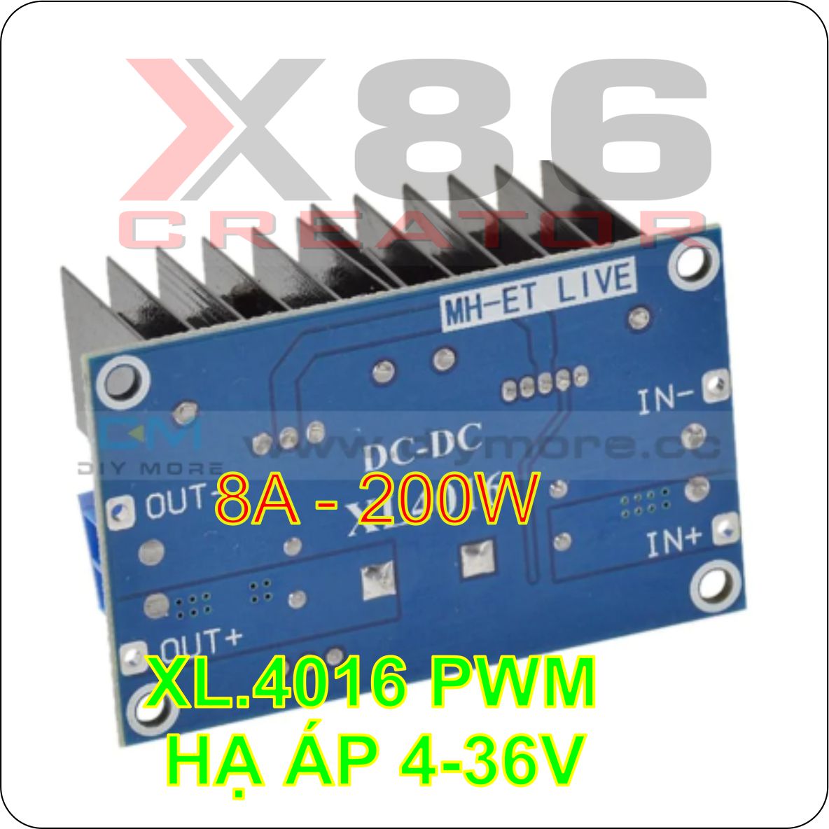 XL4016 PWM MẠCH HẠ ÁP STEP DOWN 8A 200W