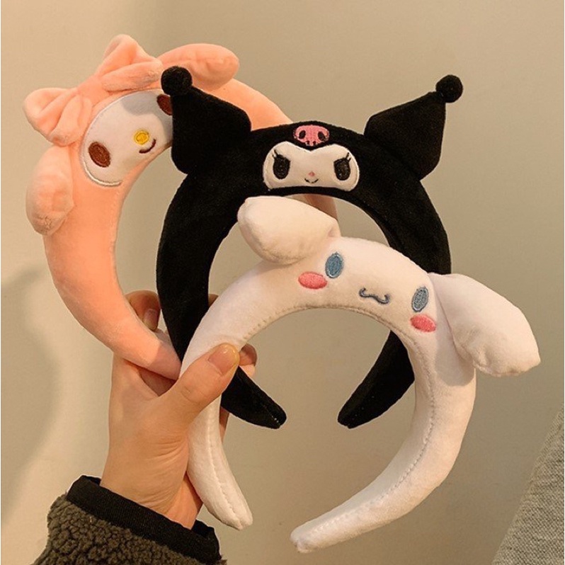 Cài tóc bờm tóc Sanrio Kuromi bông