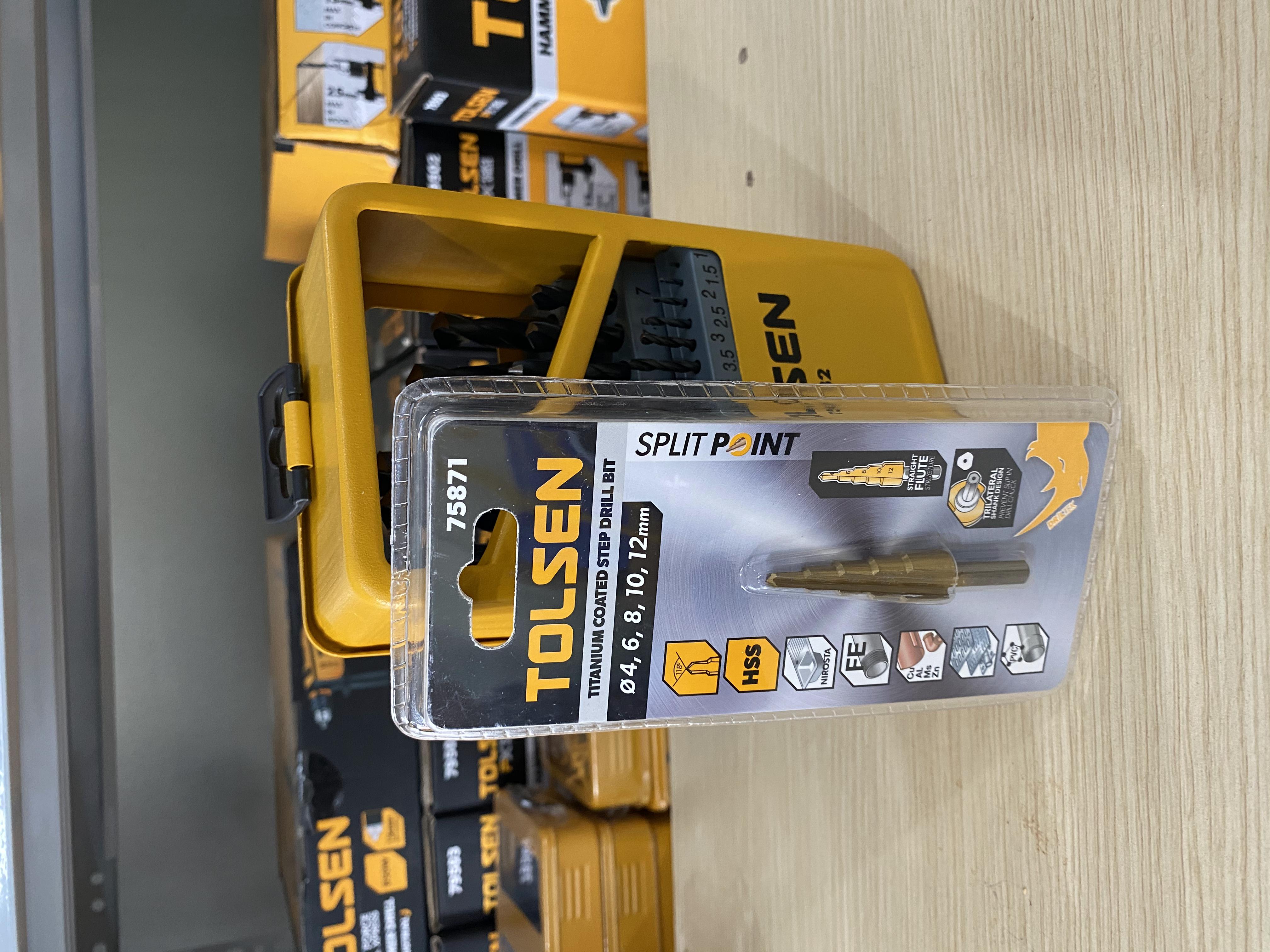 Mũi khoan tháp (4-12mm) phủ TITAN TOLSEN 75871