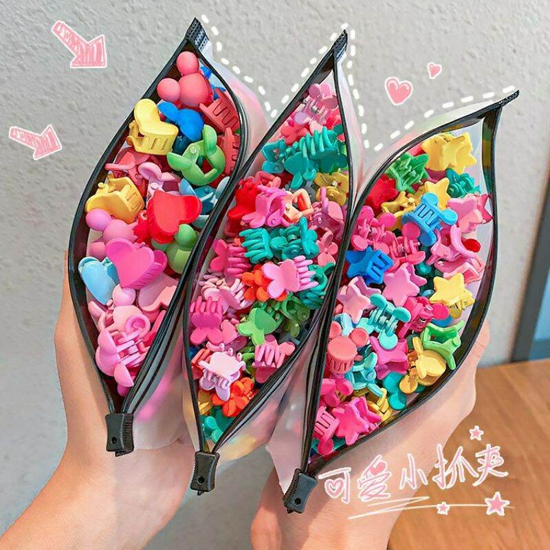 Sét 50 kẹp tóc càng cua mini dễ thương bé gái
