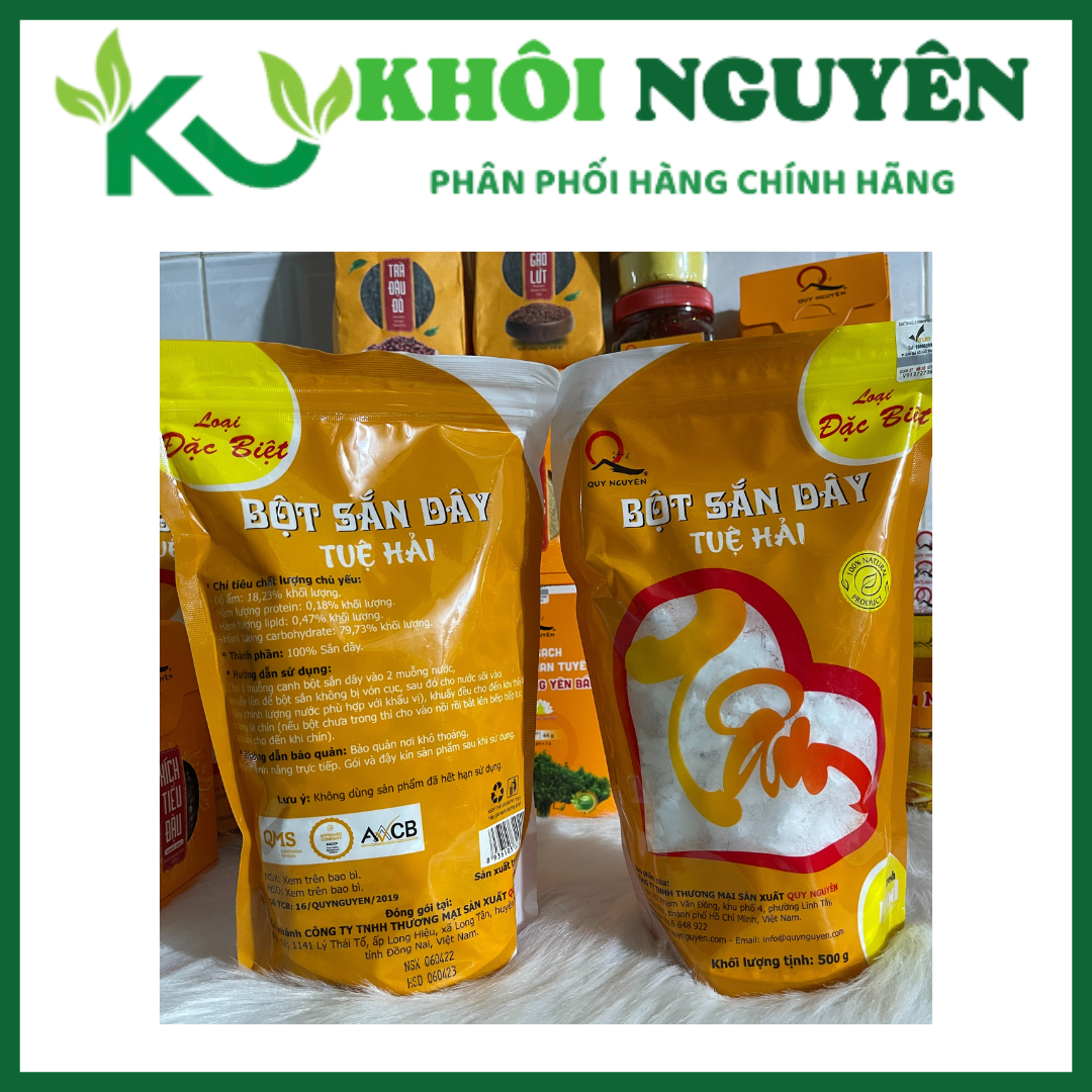 Bột sắn dây Quy Nguyên gói 500g (loại 1) Bột sắn dây Thầy Tuệ hải