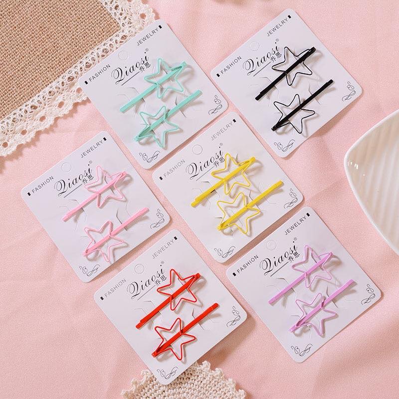 SET 2C KẸP TÓC NỮ KẸP TÓC MÁI XƯỚC NỮ HÀN QUỐC
