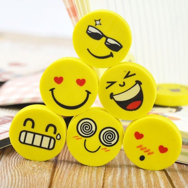 [HCM]Gôm Tẩy Hình Mặt Cười ( Set 4 Viên)