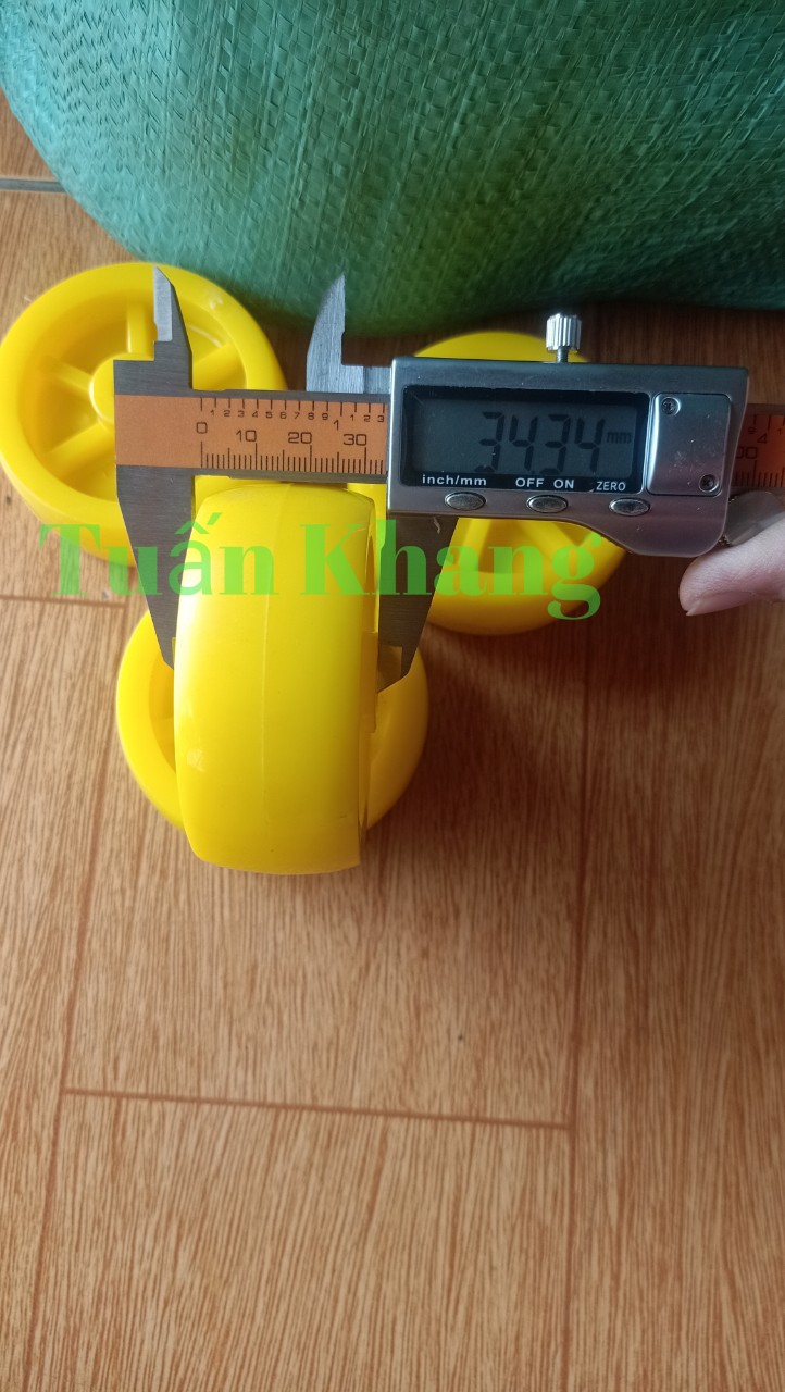 Bánh xe đẩy nhựa đường kính 75mm