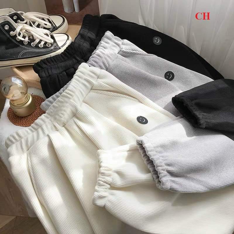 (ẢNH THẬT) QUẦN JOGGER NỮ , QUẦN BOM DÁNG THỤNG CHẤT NỈ TĂM DÀY ẤM ĐẸP