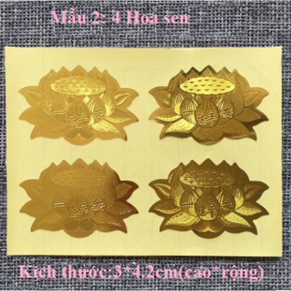 Miếng dán,Tem decal Phật giáo