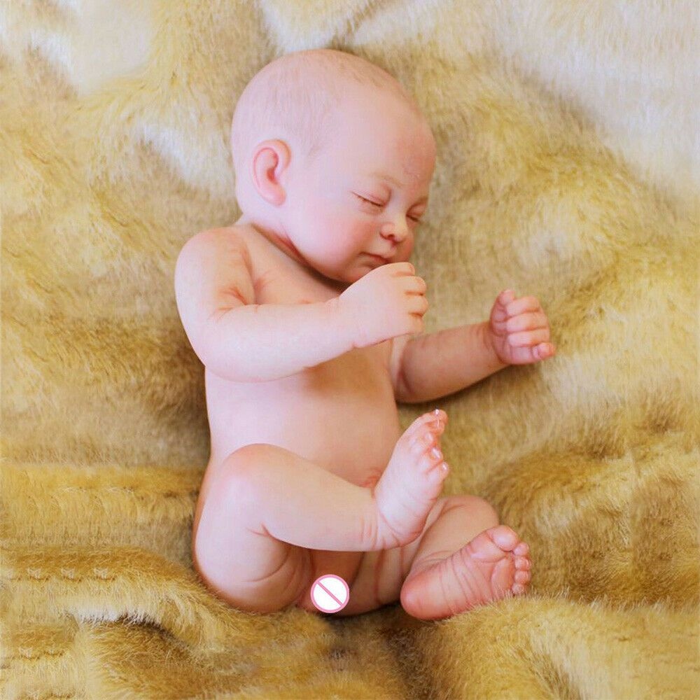 ◕⊙❦ búp bê em bé sơ sinh bằng silicone 10 / 25cm