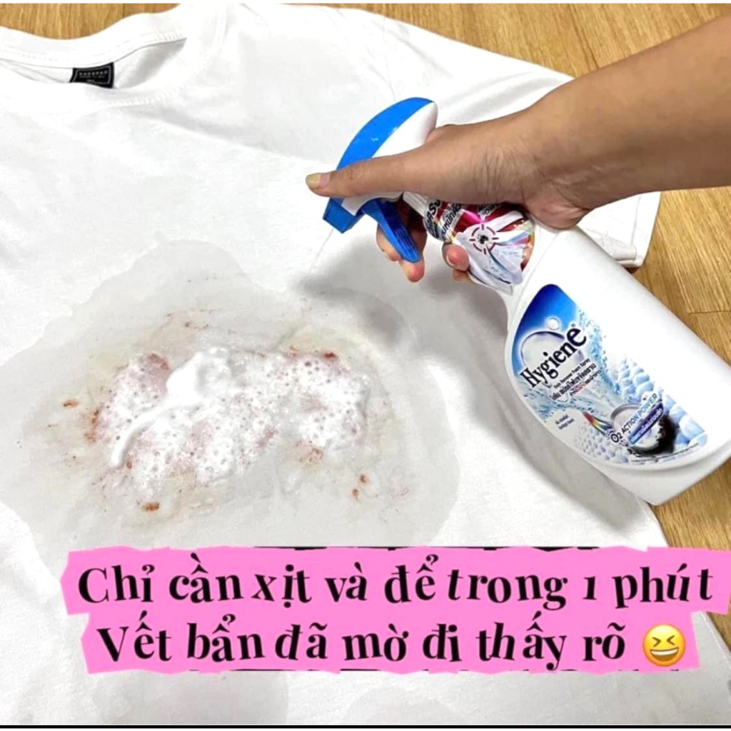 [Chính Hãng] Xịt Tẩy Quần Áo Hygiene 500ml Thái Lan