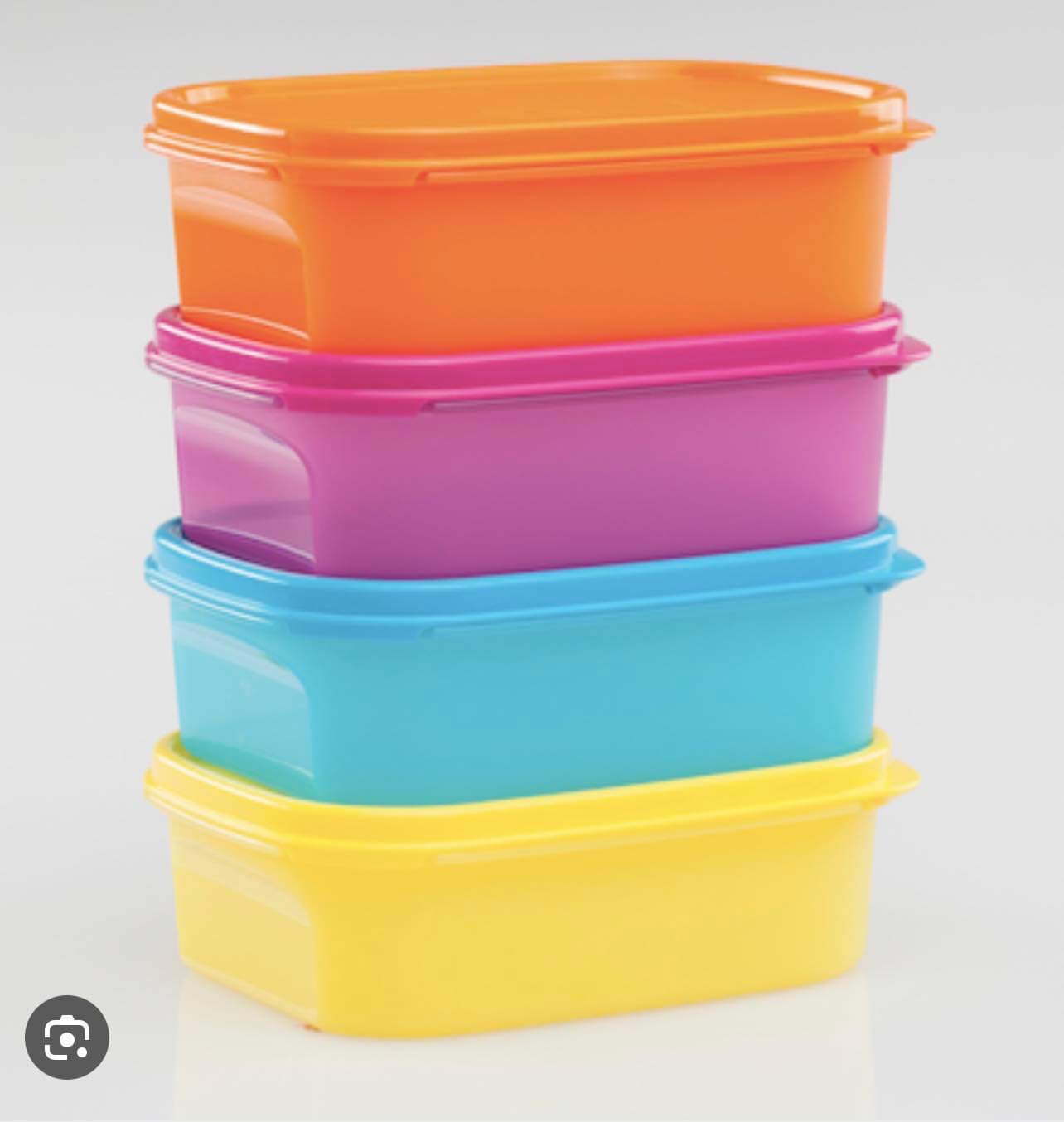 Bộ hộp bảo quản thực phẩm colorful rectangular tupperware chính hãng