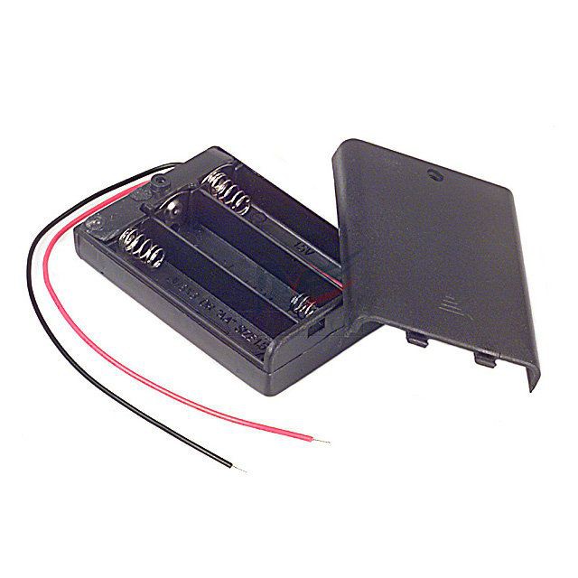 Hộp đế 3 pin AA có nắp vàg tắc