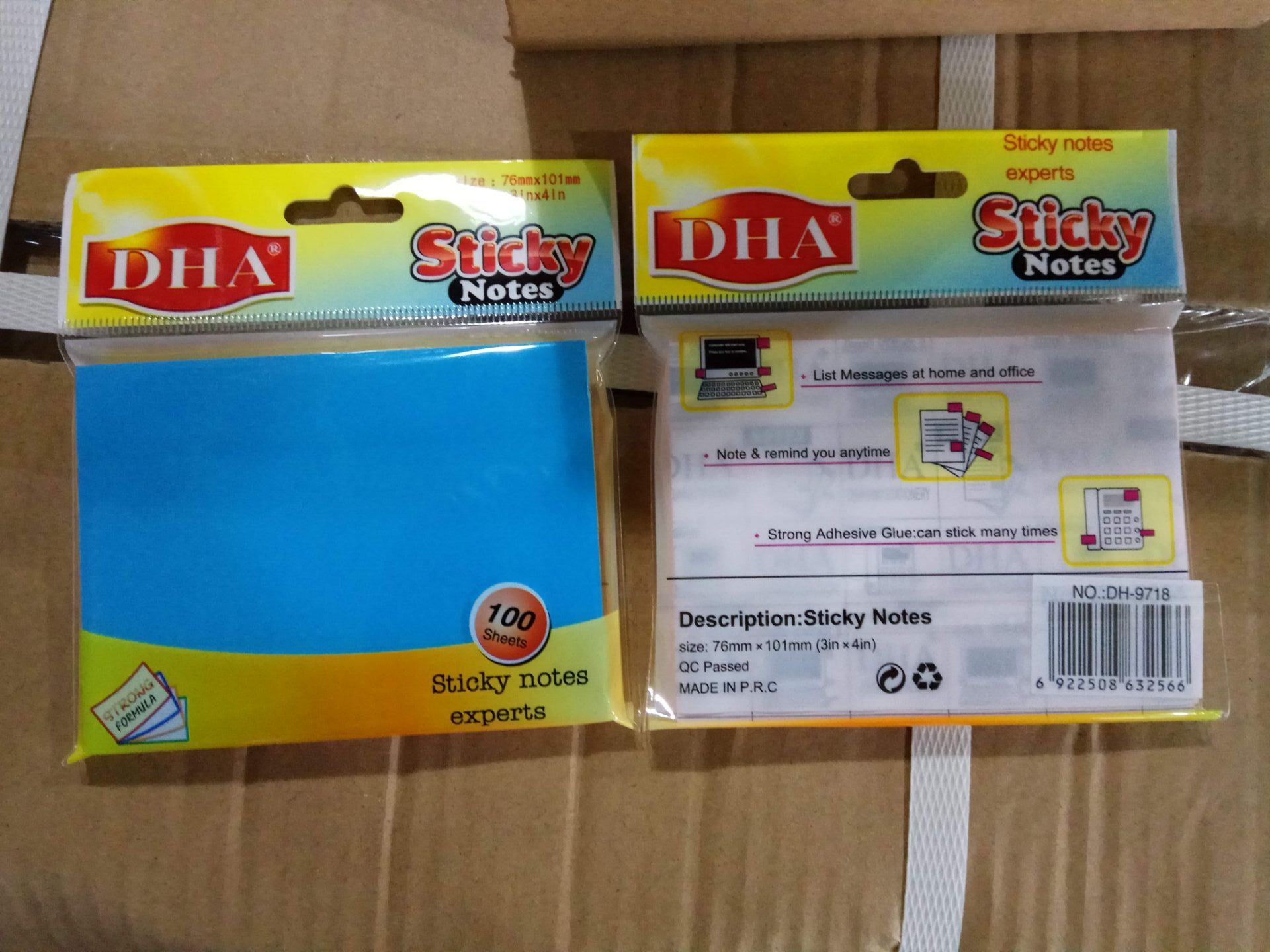 [HCM]Combo 2 xấp giấy note dạ quang 5 màu DH-9718 size 3x4