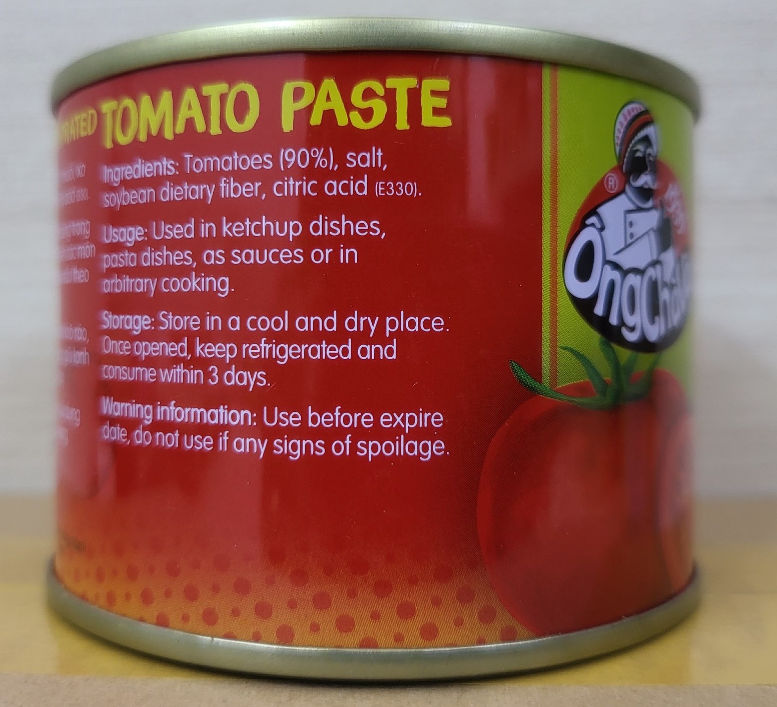 ÔNG CHÀ VÀ (Lon 210g) CÀ CHUA CÔ ĐẶC Double Concentrated Tomato Paste