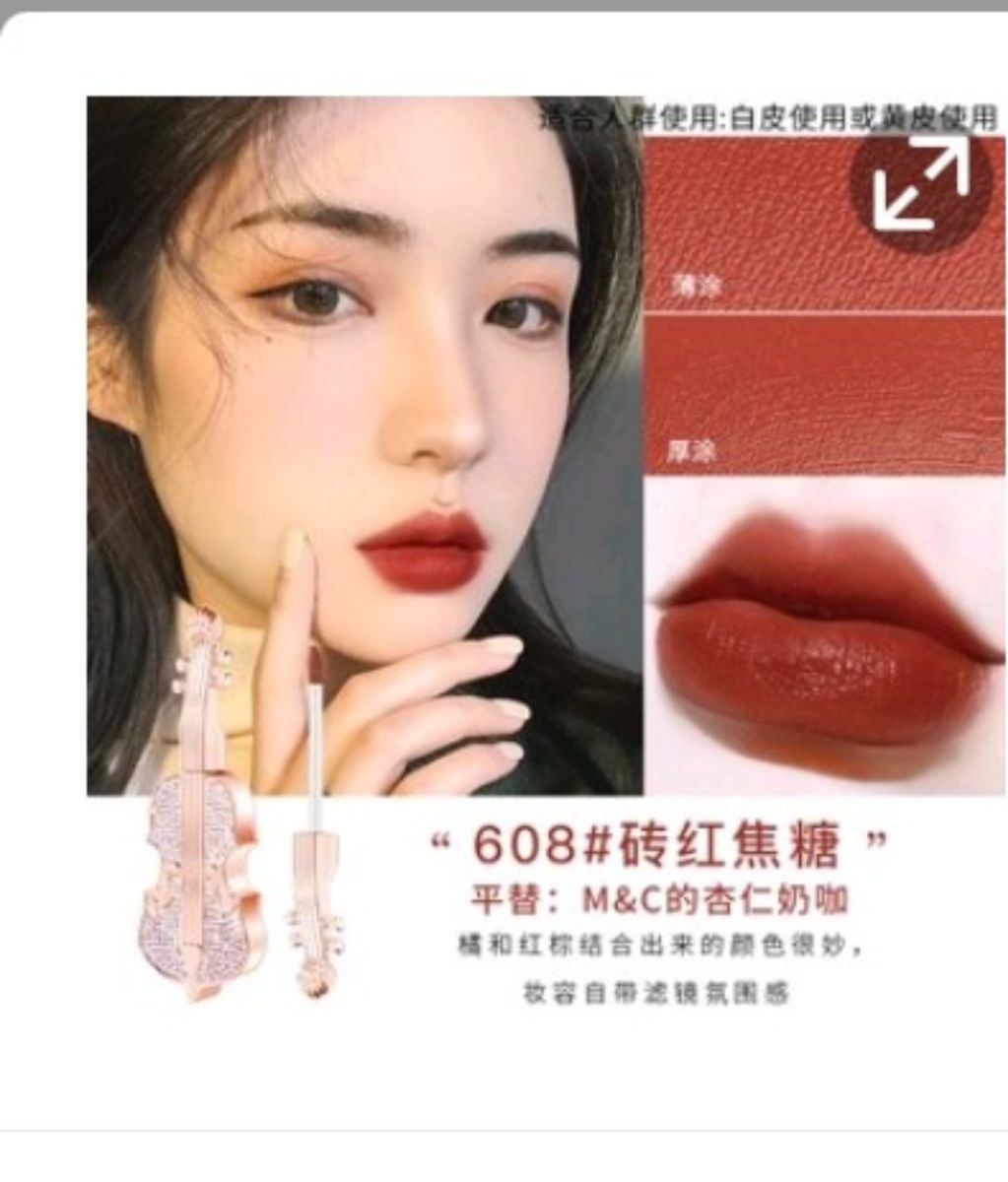 [HCM] Son Kem Cây Đàn Đính Đá Soft Mist Velvet (Lẻ 1 Cây )