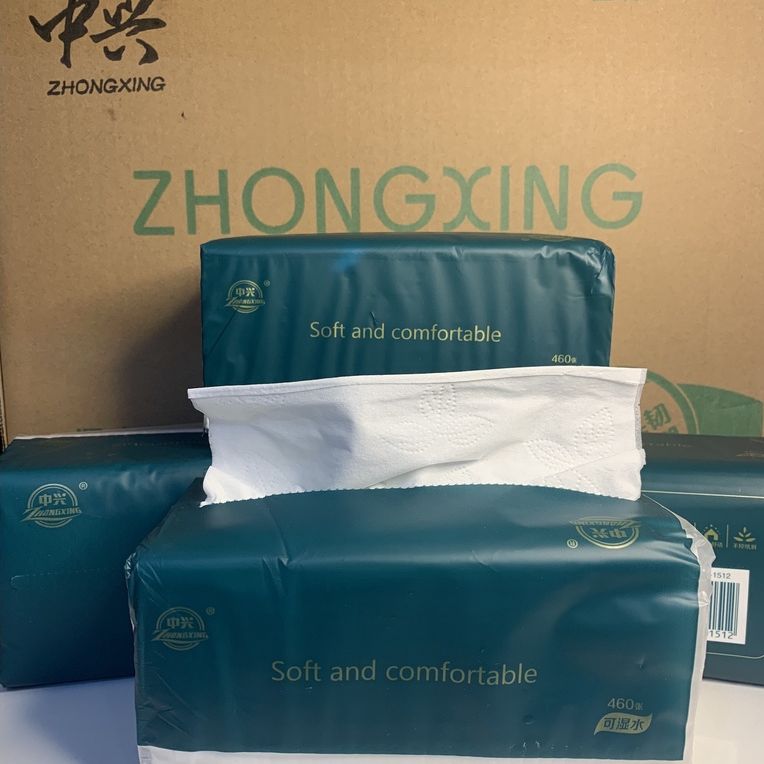 Thùng 20 gói giấy ăn rút zhongxing - giấy 5 lớp siêu dai chuẩn