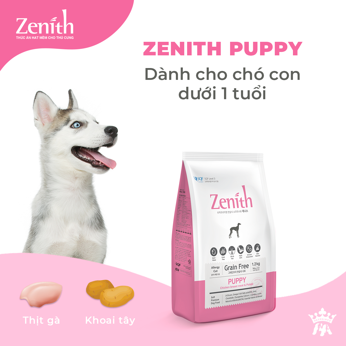 [HCM]ZENITH PUPPY HẠT MỀM CHO CHÓ CON