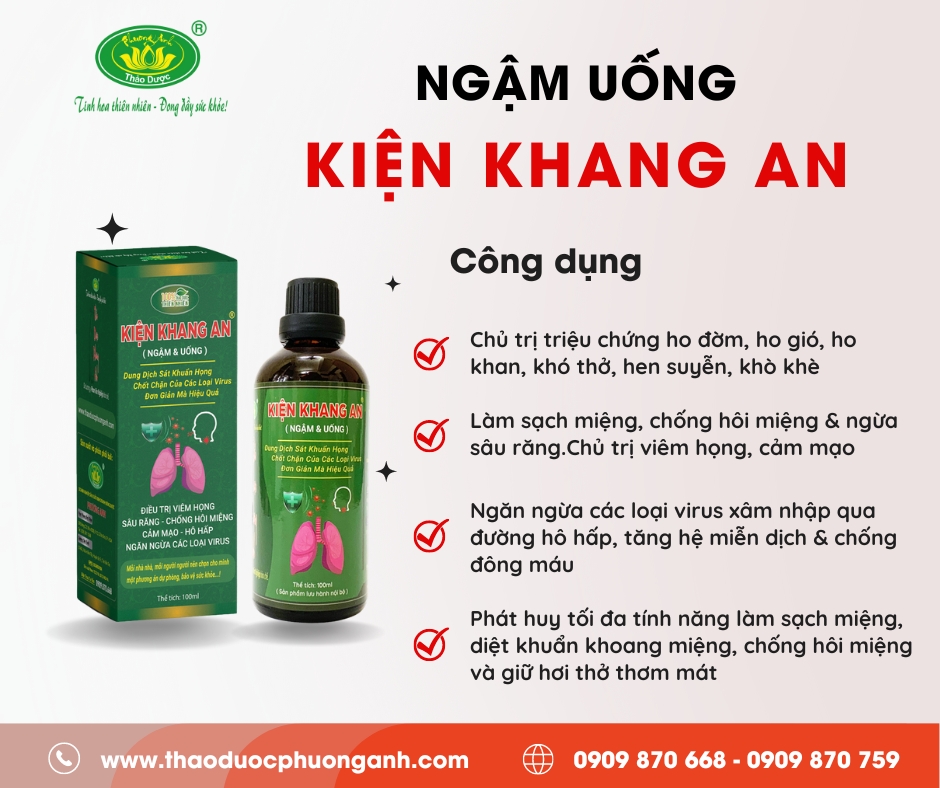 Dung dịch ngậm và uống Kiện Khang An