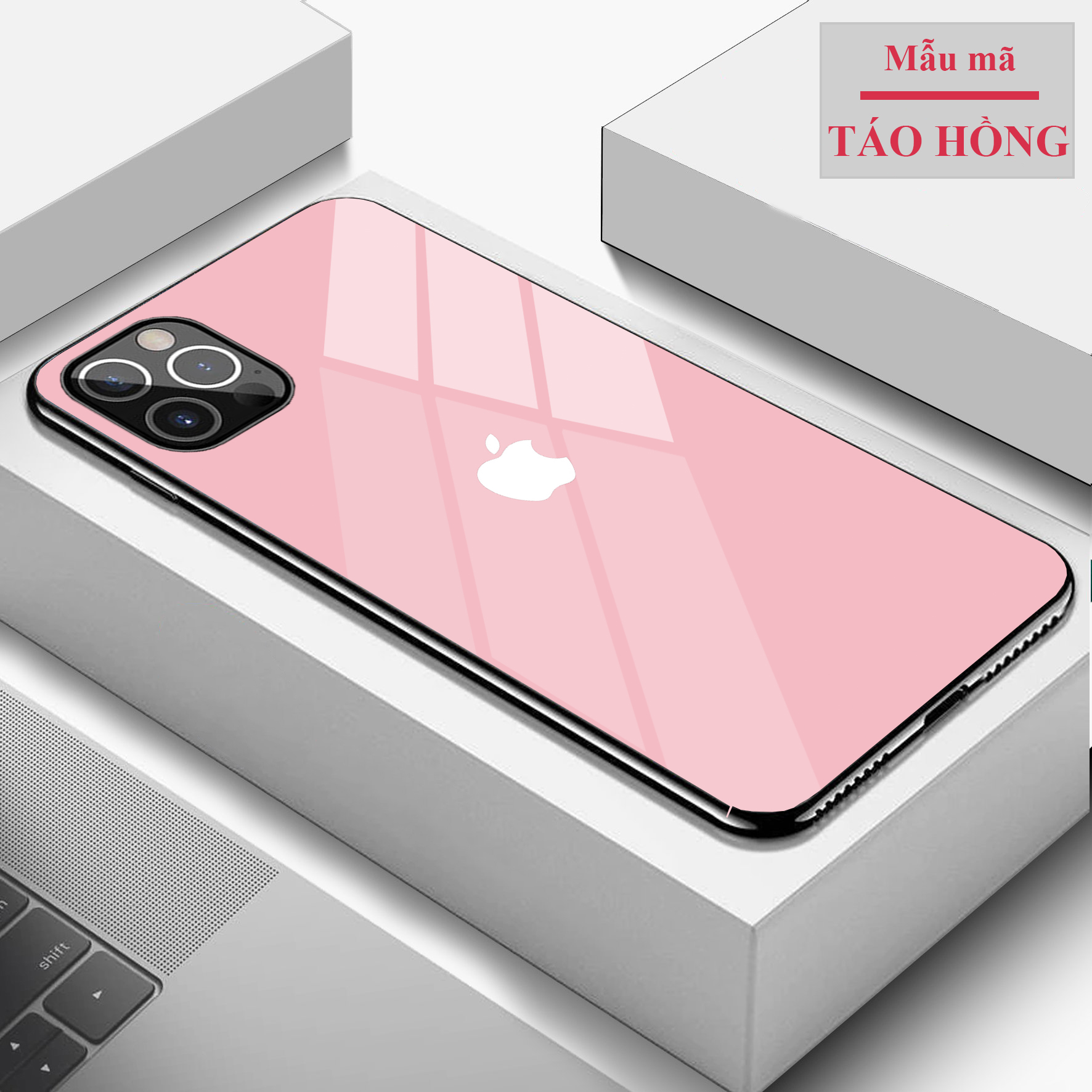 Ốp lưng iphone 11, 11 pro, 11 promax giả iphone mặt kính cường lực phiên bản mới