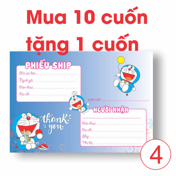 [HCM]Giấy giao hàng/ phiếu ship hàng giấy tốt M4