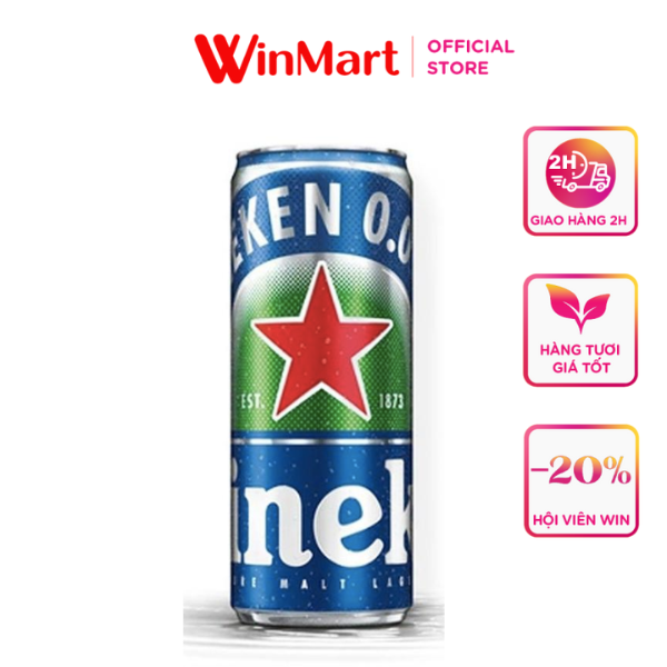 - bia heineken 0.0 sleek 330ml