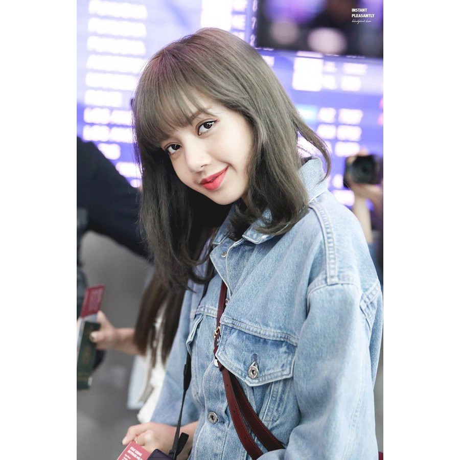 Hộp ảnh postcard ĐEN HỒNG Lisa mẫu mới