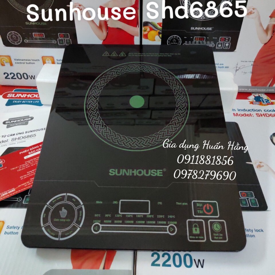 [HÀNG MỚI CHÍNH HÃNG] BẾP TỪ CẢM ỨNG CAO CẤP SUNHOUSE SHD6865