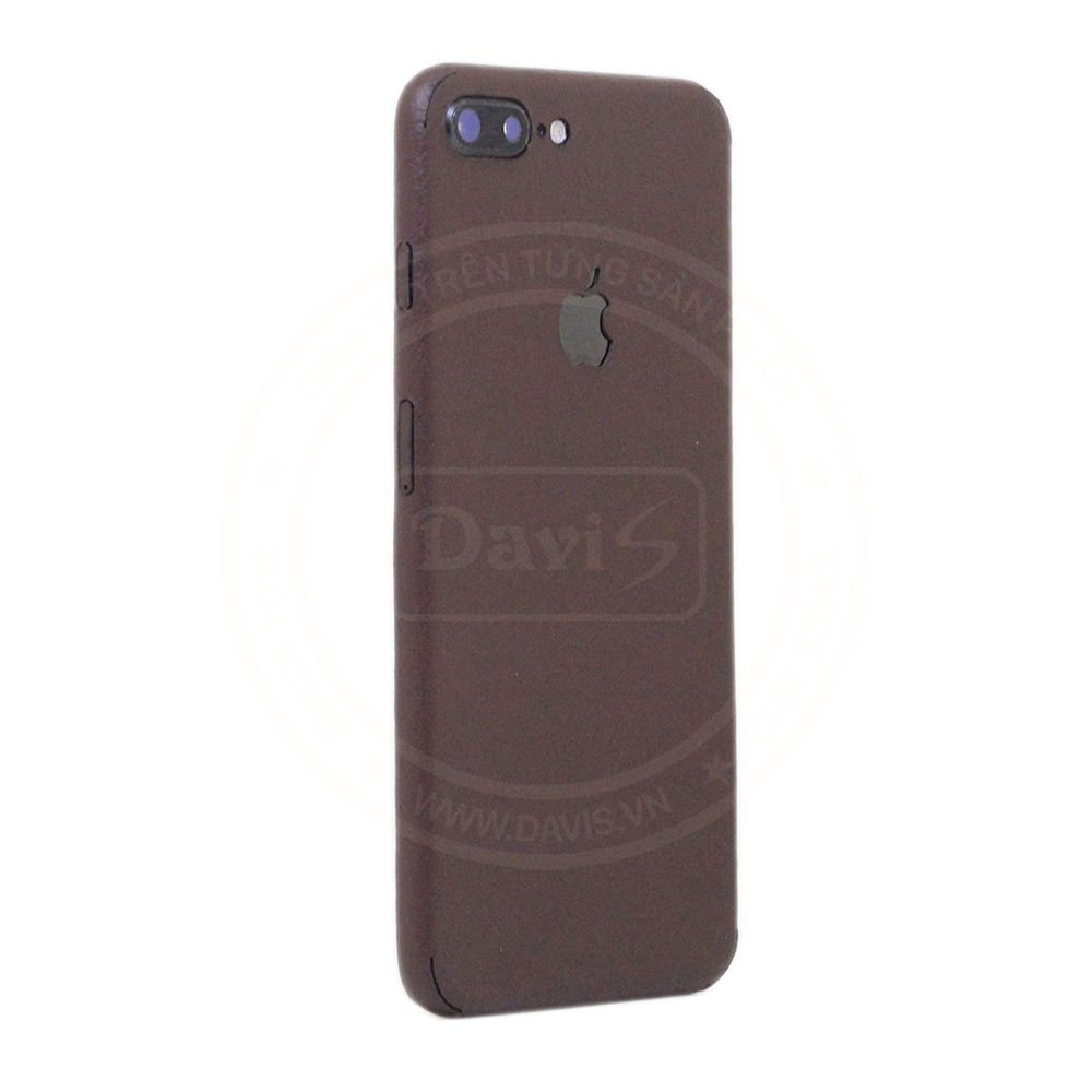 Dán da full viền iphone 7 Plus, làm từ da thật cao cấp - Chính hãng Davis
