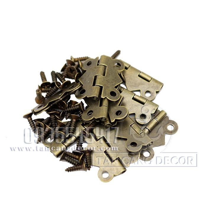 2 Bản Lề Gập Size M 13 Cổ Điển – KT:3cm