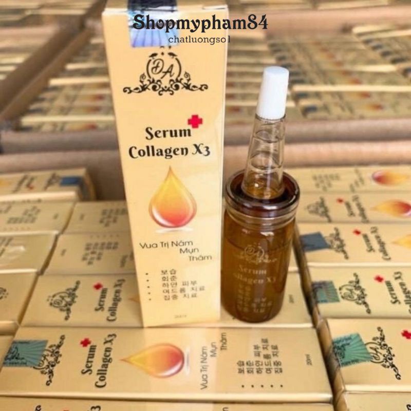 Serum Collagen X3 Dưỡng Trắng Da Mặt Ngừa Mụn, Nám Thâm 20 ml , tính chất dưỡng trắng da mặt