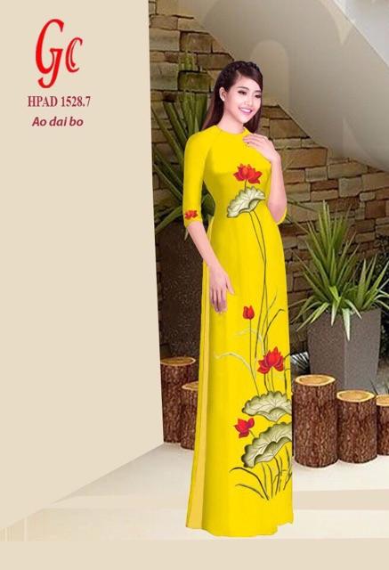 [HCM]Vải áo dài hoa sen