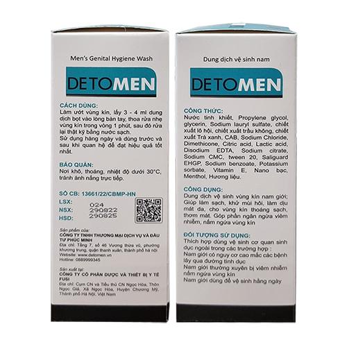 Dung dịch vệ sinh nam Detomen