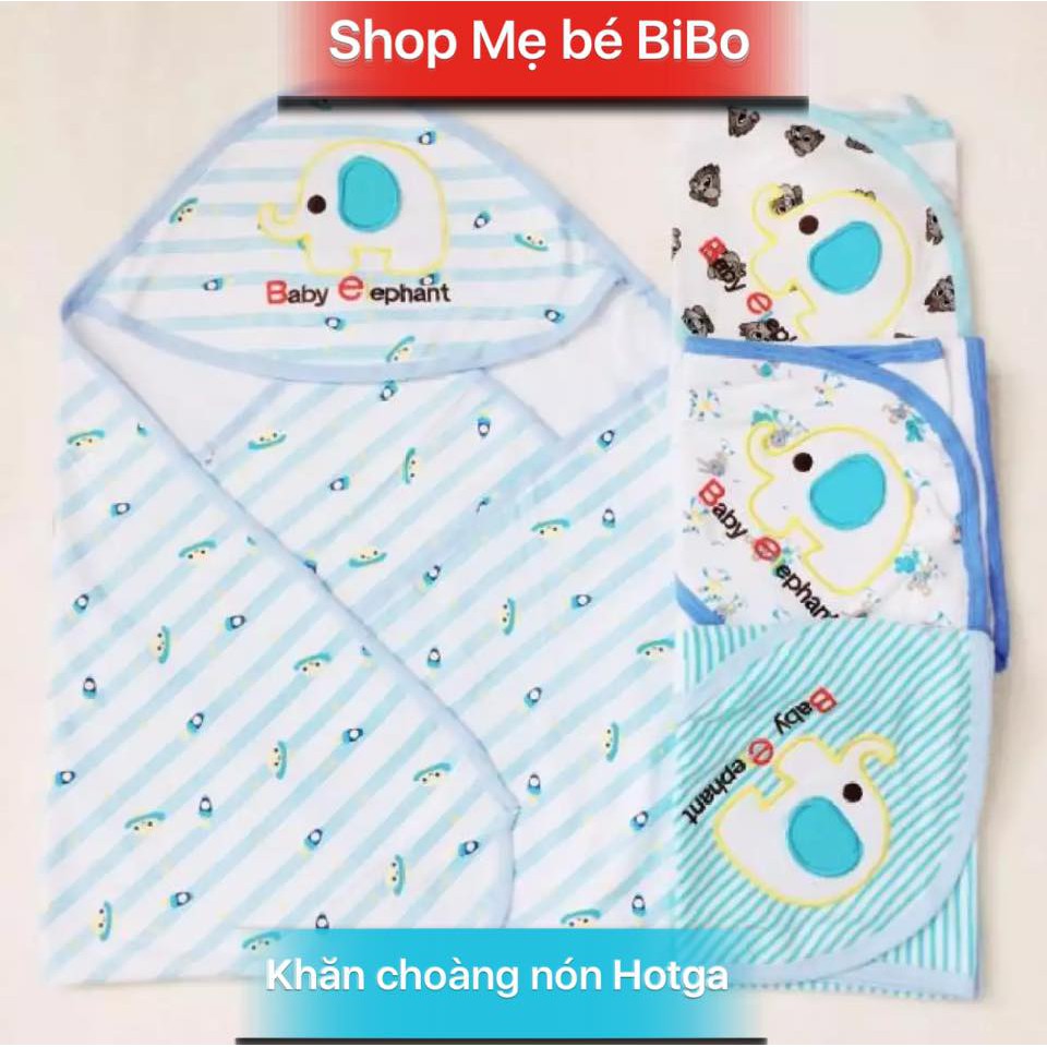 Khăn Choàng Có Nón Dành Cho Bé Sơ Sinh Hiệu Hotga