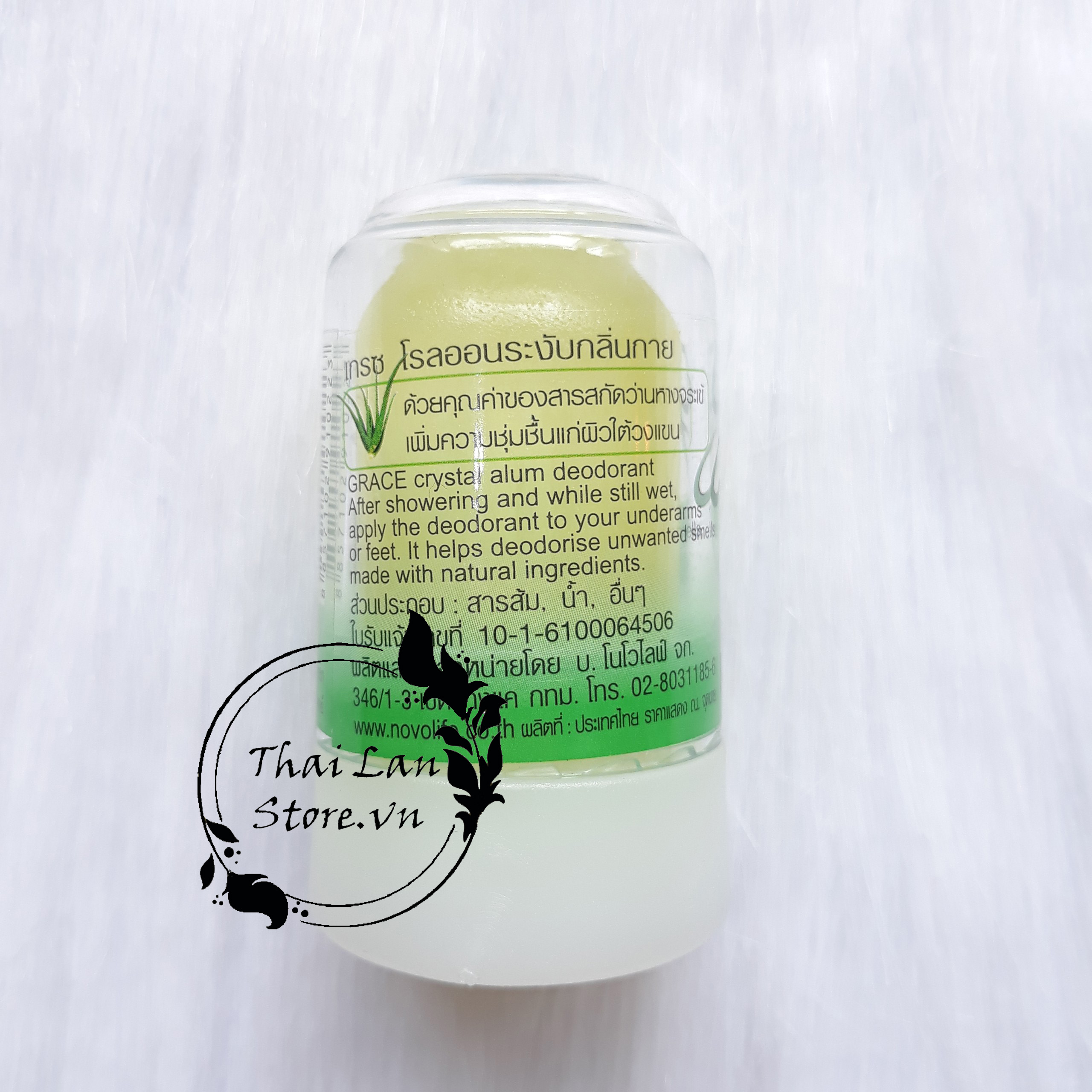 Lăn Đá Khoáng Khử Mùi GRACE Crytal 70gram Thái Lan