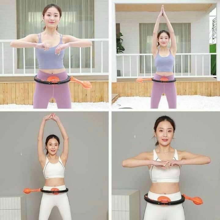 Vòng lắc eo giảm mỡ bụng - Vòng lắc eo thông minh, đếm số - Vòng lắc giảm eo, Vòng Lắc Eo Thông Minh điều chỉnh to nhỏ kèm quả lắc tăng hiệu quả