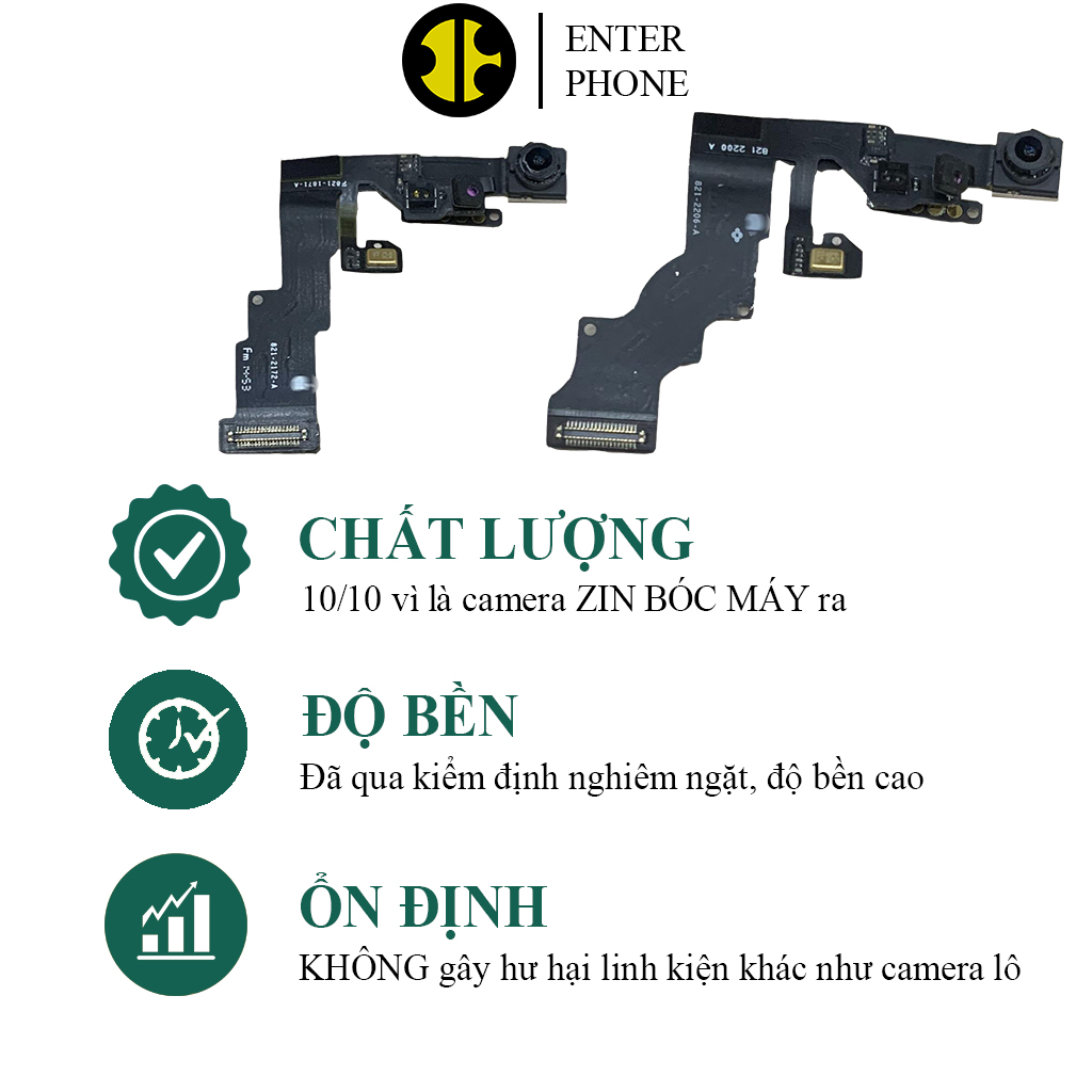 Camera trước 6/ 6S/ 6 Plus/ 6S Plus/ 7/ 7 Plus/ 8/ 8 Plus ZIN BÓC MÁY.