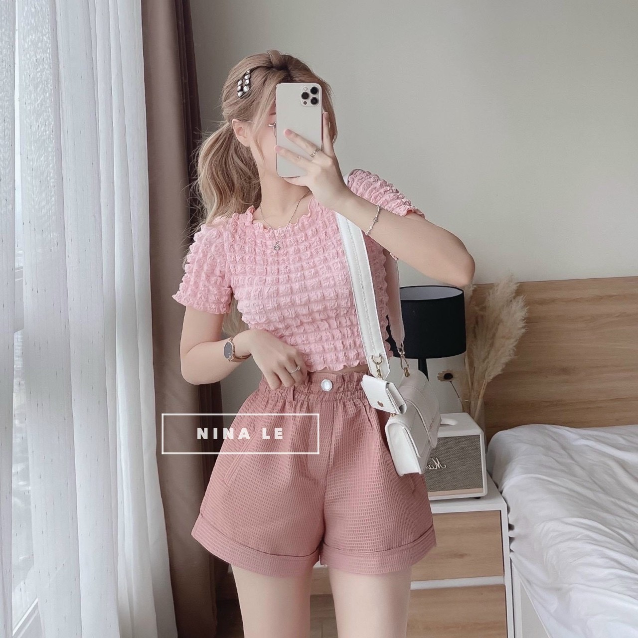(FREE SHIP+VOUCHER)Quần short nhập QC lưng cao tôn dáng siêu sang chảnh.