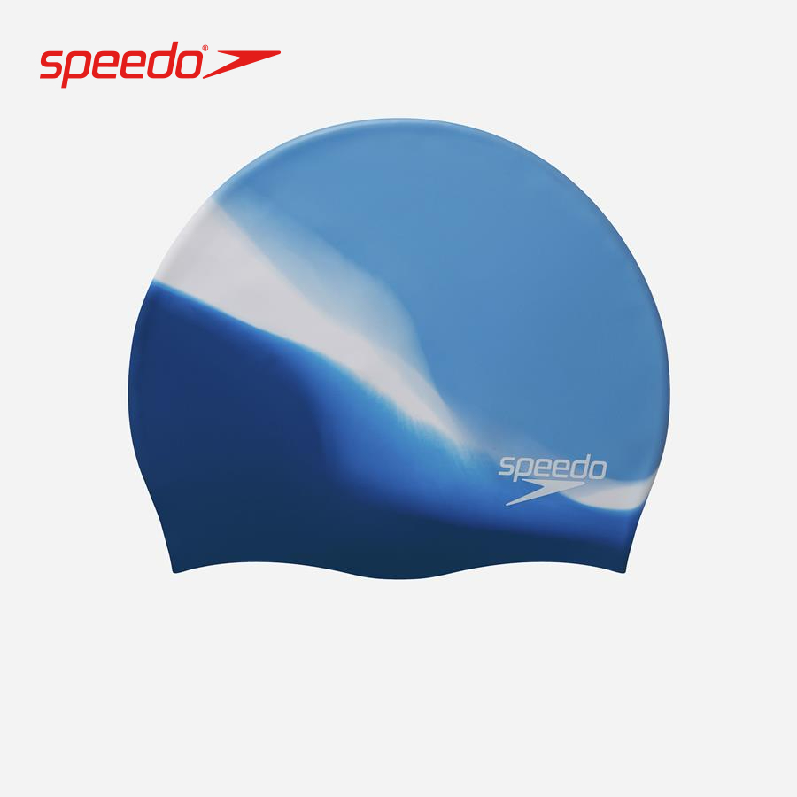 Speedo nón bơi unise.x multi colour silc cap au blue/blue 8-0616914574