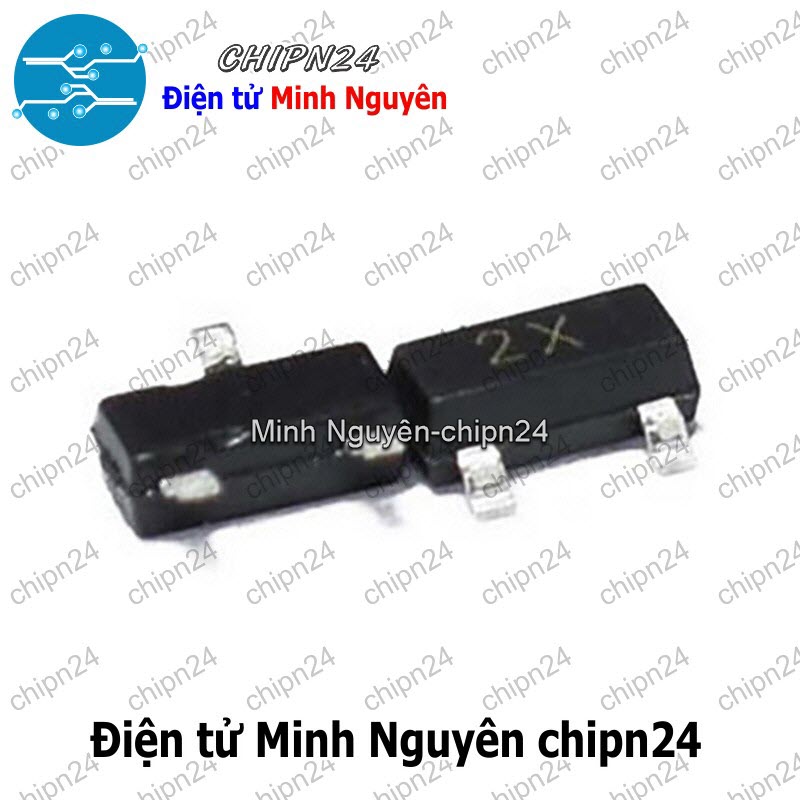 [25 con] (G3.1) Transistor Dán 2N4401 (2X) SOT-23 NPN 0.6A 40V(SMD) (MMBT4401) - HH006992