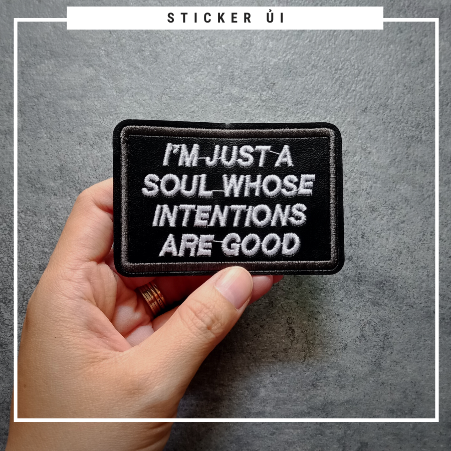 Phụ kiện trang trí áo thun tay lỡ unisex: Logo Sticker Patch Ủi Quần Áo,BALO, quần jogger chuẩn local brand streetstyle