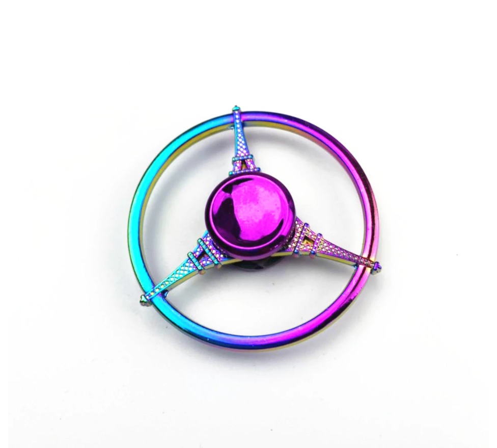 [HCM]Đồ chơi con quay Spinner 3 Tháp Eiffel - Bằng thép Quay vô cực